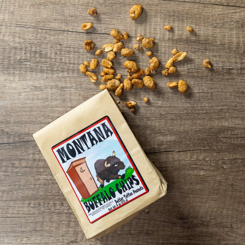 Montana Buffalo Chips - Chocolate Pralined Peanuts – M&S Meats Montana