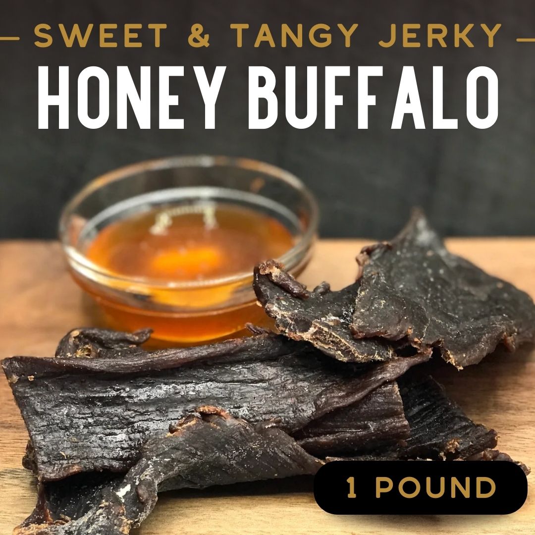 Honey Buffalo Jerky 1 lb. M&S Meats Montana