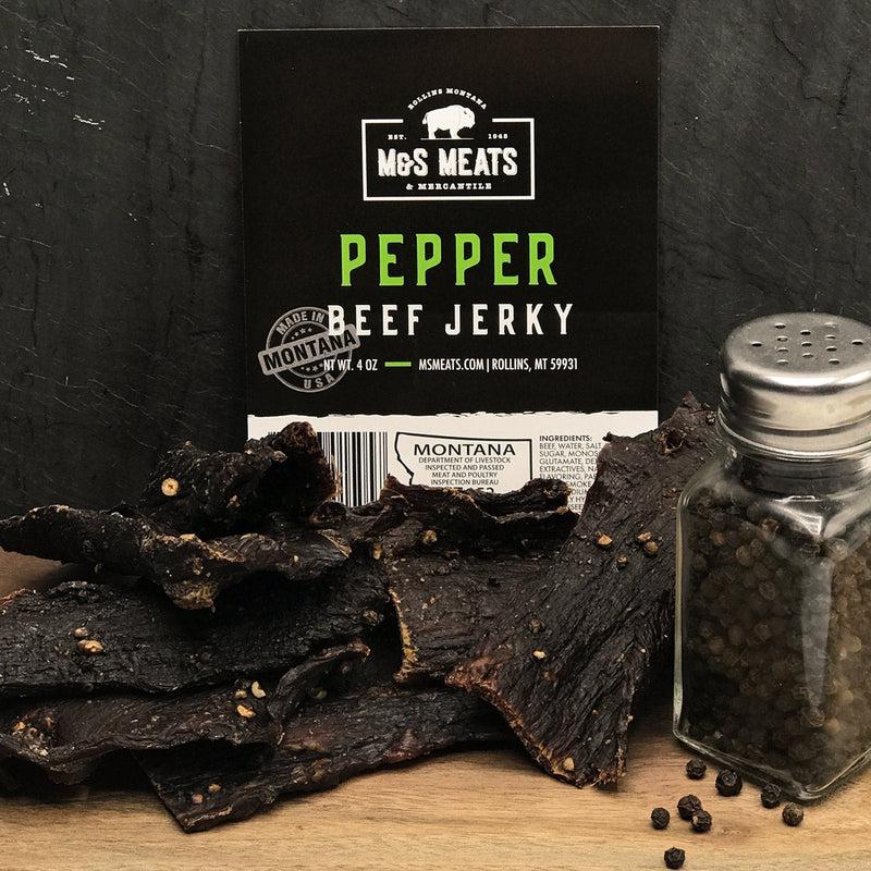 Pepper Beef Jerky M&S Meats Montana
