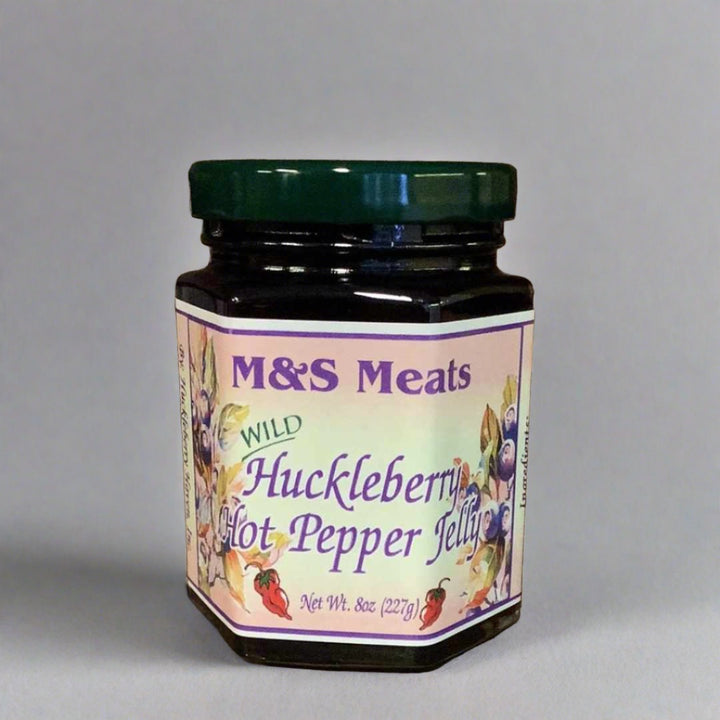 MS Wild Huckleberry Hot Pepper Jelly