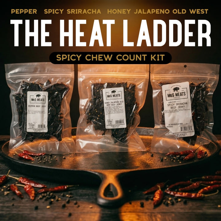 The Heat Ladder | Pepper, Sriracha & Honey Jalapeño Beef Jerky