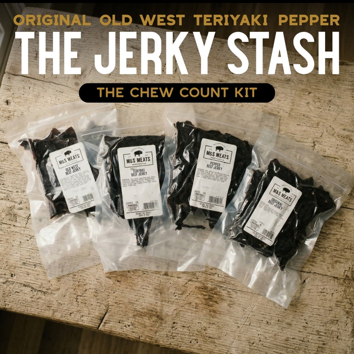 The Stash | Original, Old West, Teriyaki & Pepper Beef Jerky
